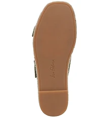 Sam Edelman Tabbey Suede Buckle Detail Espadrille Platform Slide Sandals