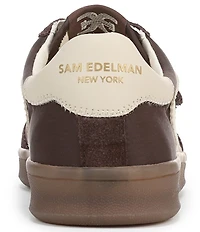 Sam Edelman Talia Gum Sole Fabric and Suede Dual Strap Street Sneakers