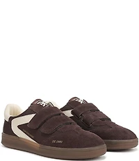 Sam Edelman Talia Gum Sole Fabric and Suede Dual Strap Street Sneakers