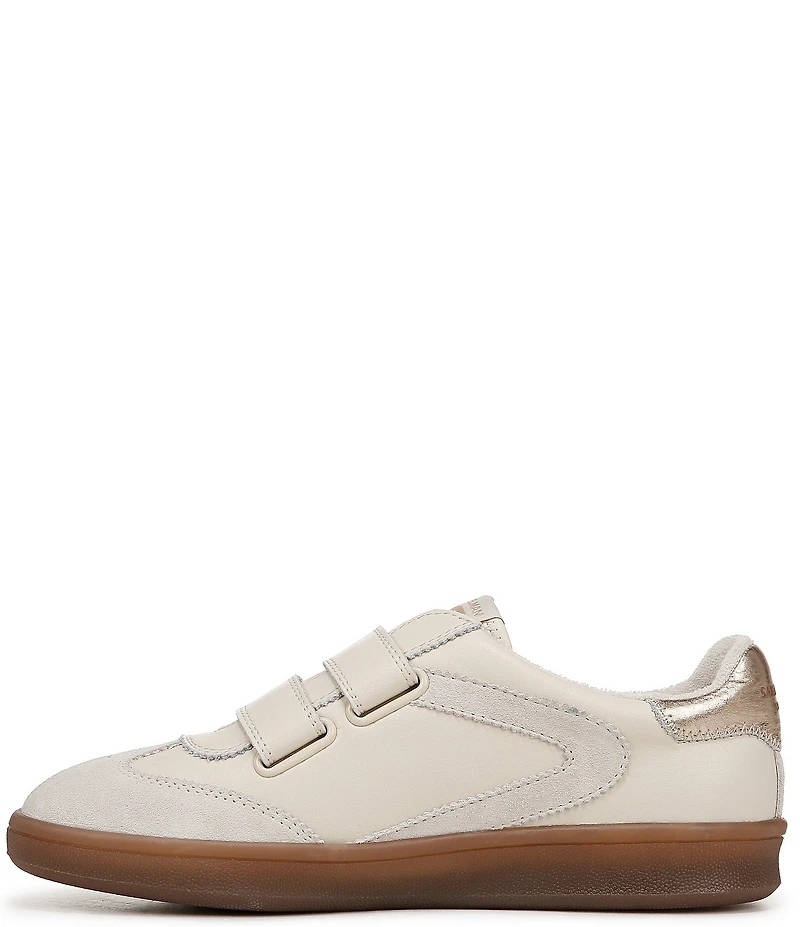 Sam Edelman Talia Leather Suede Street Retro Dual Strap Gum Sole Sneakers