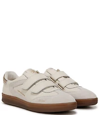 Sam Edelman Talia Leather Suede Street Retro Dual Strap Gum Sole Sneakers