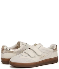 Sam Edelman Talia Leather Suede Street Retro Dual Strap Gum Sole Sneakers