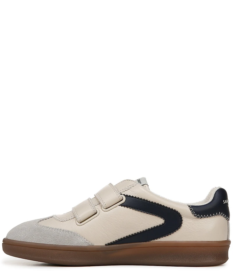 Sam Edelman Talia Leather Suede Street Retro Dual Strap Gum Sole Sneakers