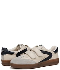 Sam Edelman Talia Leather Suede Street Retro Dual Strap Gum Sole Sneakers