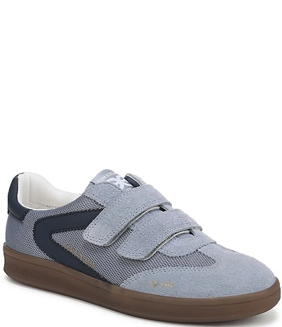 Sam Edelman Talia Gum Sole Mesh and Suede Dual Strap Street Sneakers