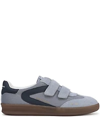 Sam Edelman Talia Gum Sole Mesh and Suede Dual Strap Street Sneakers