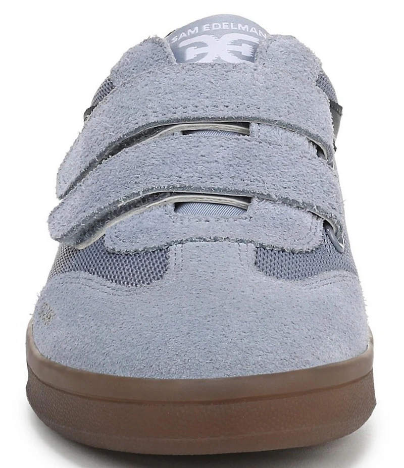 Sam Edelman Talia Gum Sole Mesh and Suede Dual Strap Street Sneakers