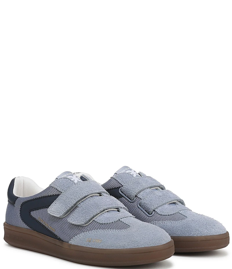 Sam Edelman Talia Gum Sole Mesh and Suede Dual Strap Street Sneakers