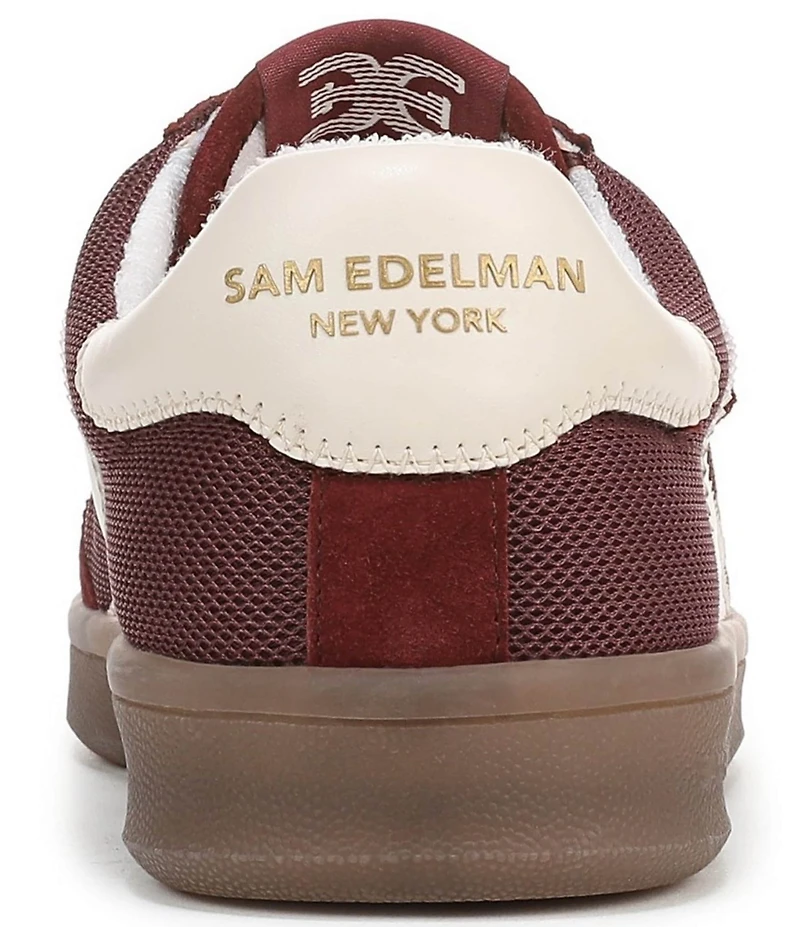 Sam Edelman Talia Gum Sole Mesh and Suede Dual Strap Street Sneakers