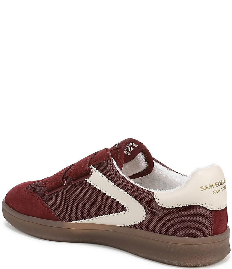 Sam Edelman Talia Gum Sole Mesh and Suede Dual Strap Street Sneakers