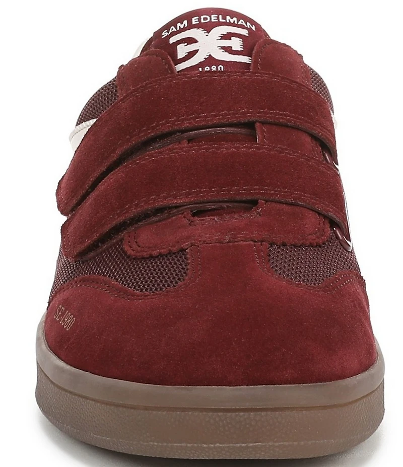 Sam Edelman Talia Gum Sole Mesh and Suede Dual Strap Street Sneakers