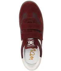 Sam Edelman Talia Gum Sole Mesh and Suede Dual Strap Street Sneakers