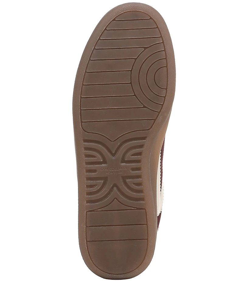 Sam Edelman Talia Gum Sole Mesh and Suede Dual Strap Street Sneakers
