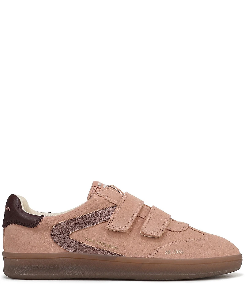 Sam Edelman Talia Gum Sole Suede Dual Strap Street Sneakers