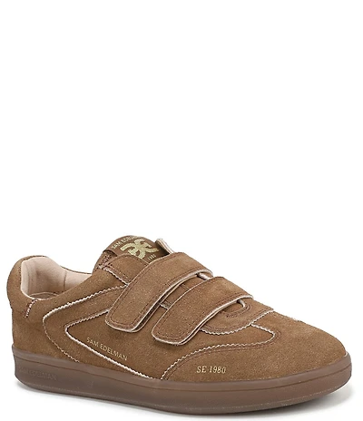 Sam Edelman Talia Gum Sole Suede Dual Strap Street Sneakers