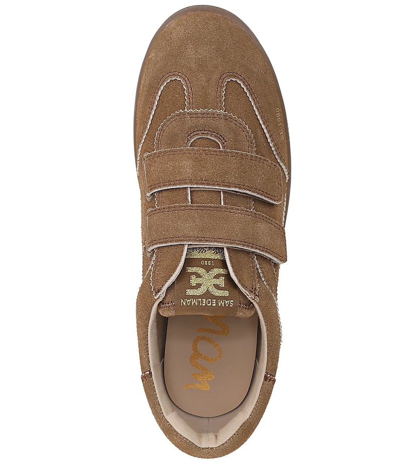 Sam Edelman Talia Gum Sole Suede Dual Strap Street Sneakers