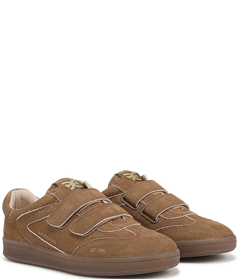 Sam Edelman Talia Gum Sole Suede Dual Strap Street Sneakers