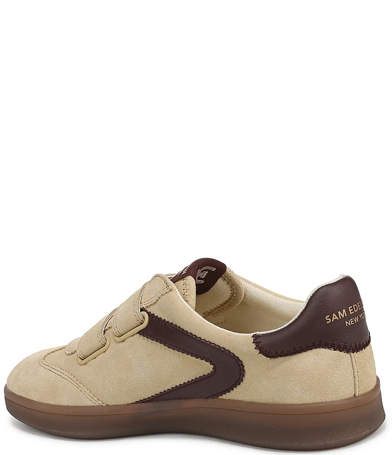 Sam Edelman Talia Gum Sole Suede Dual Strap Street Sneakers