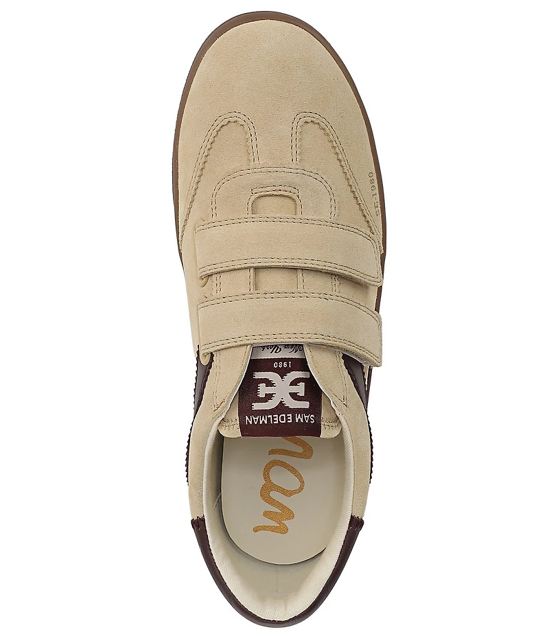 Sam Edelman Talia Gum Sole Suede Dual Strap Street Sneakers