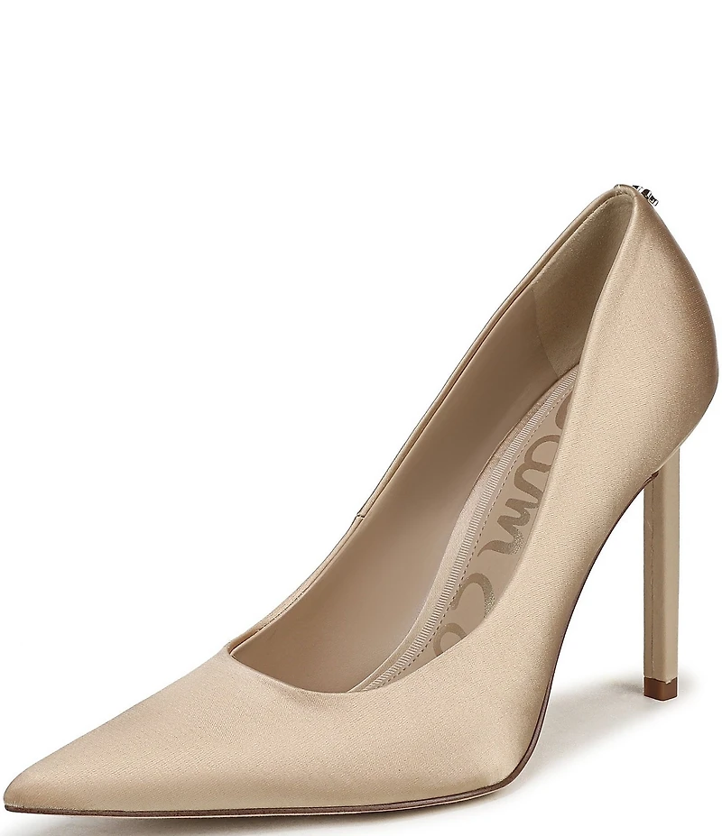Sam Edelman Talula Satin Pointed Toe Stiletto Pumps