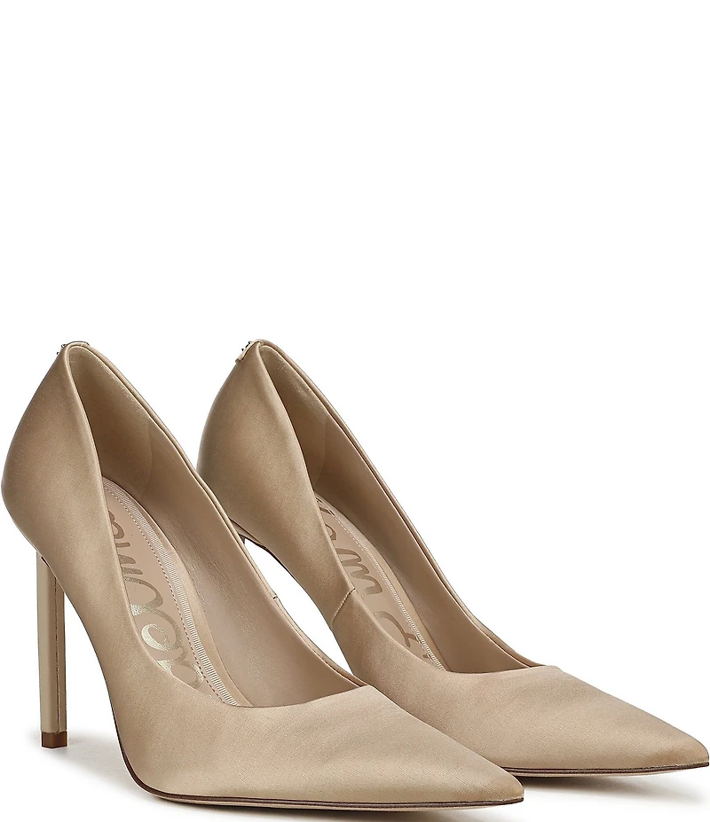 Sam Edelman Talula Satin Pointed Toe Stiletto Pumps