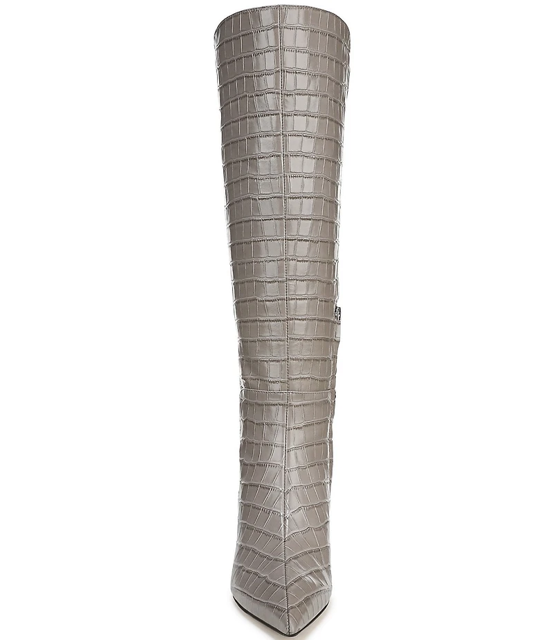 Sam Edelman Taylin Croco Embossed Leather Tall Dress Boots