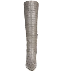 Sam Edelman Taylin Croco Embossed Leather Tall Dress Boots