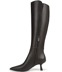 Sam Edelman Taylin Leather Kitten Heel Tall Dress Boots