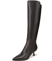 Sam Edelman Taylin Leather Kitten Heel Tall Dress Boots