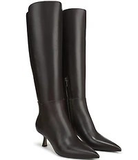 Sam Edelman Taylin Leather Kitten Heel Tall Dress Boots