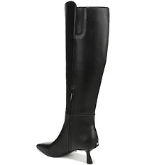Sam Edelman Taylin Leather Kitten Heel Tall Dress Boots