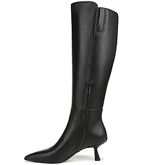 Sam Edelman Taylin Leather Kitten Heel Tall Dress Boots