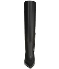 Sam Edelman Taylin Leather Kitten Heel Tall Dress Boots
