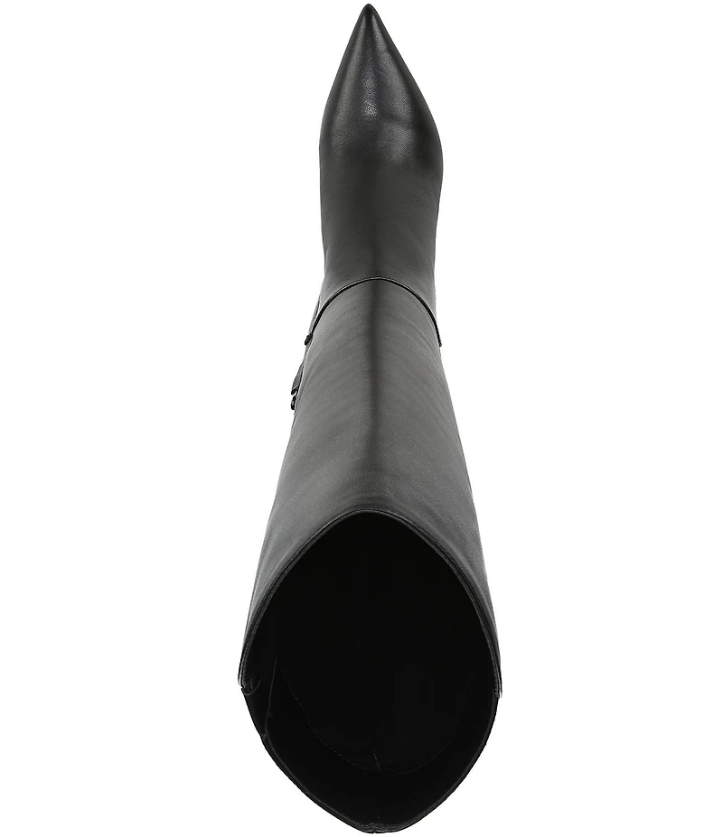 Sam Edelman Taylin Leather Kitten Heel Tall Dress Boots