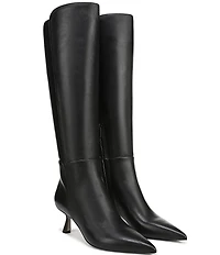 Sam Edelman Taylin Leather Kitten Heel Tall Dress Boots
