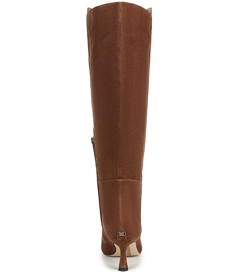 Sam Edelman Taylin Suede Kitten Heel Tall Dress Boots