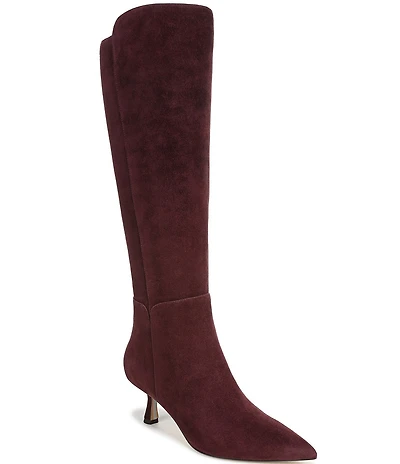 Sam Edelman Taylin Suede Kitten Heel Tall Dress Boots