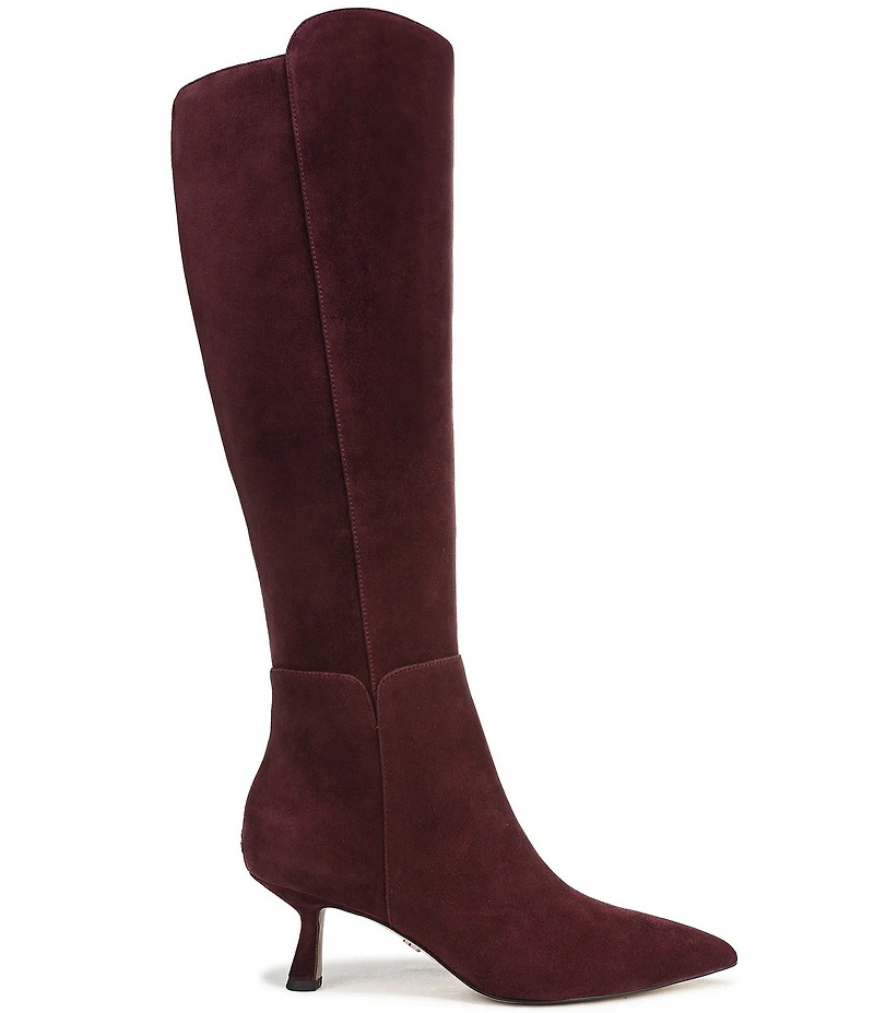 Sam Edelman Taylin Suede Kitten Heel Tall Dress Boots