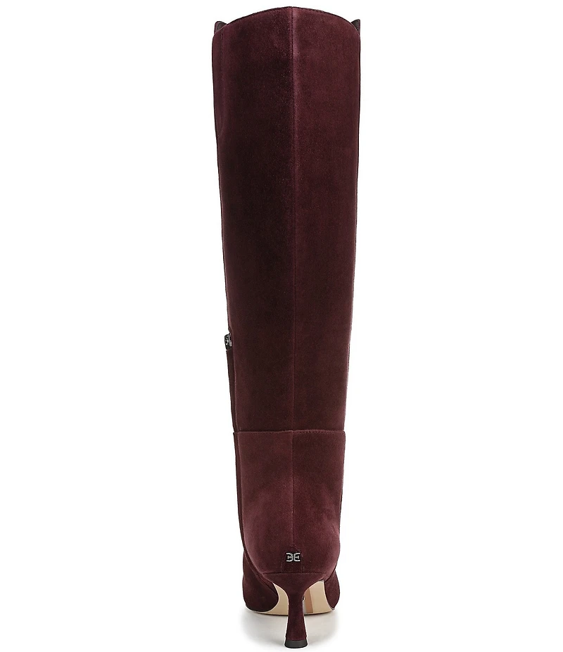 Sam Edelman Taylin Suede Kitten Heel Tall Dress Boots