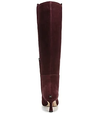 Sam Edelman Taylin Suede Kitten Heel Tall Dress Boots