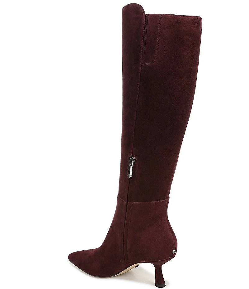 Sam Edelman Taylin Suede Kitten Heel Tall Dress Boots