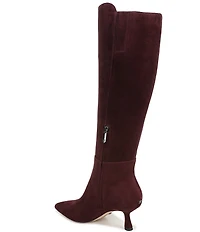 Sam Edelman Taylin Suede Kitten Heel Tall Dress Boots