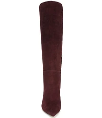 Sam Edelman Taylin Suede Kitten Heel Tall Dress Boots