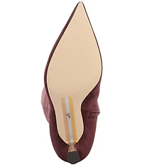 Sam Edelman Taylin Suede Kitten Heel Tall Dress Boots