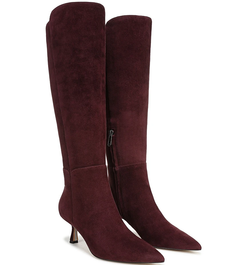 Sam Edelman Taylin Suede Kitten Heel Tall Dress Boots