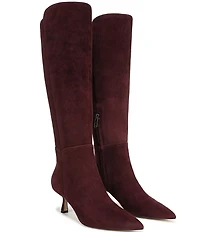 Sam Edelman Taylin Suede Kitten Heel Tall Dress Boots
