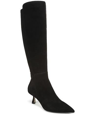 Sam Edelman Taylin Suede Kitten Heel Tall Dress Boots