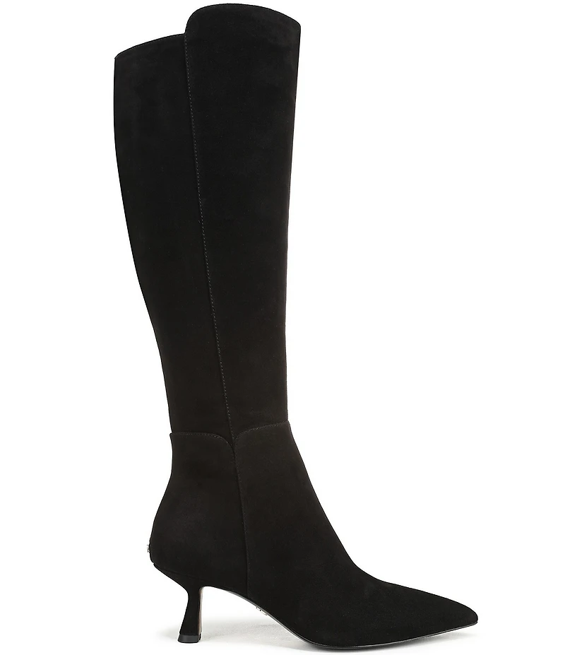 Sam Edelman Taylin Suede Kitten Heel Tall Dress Boots