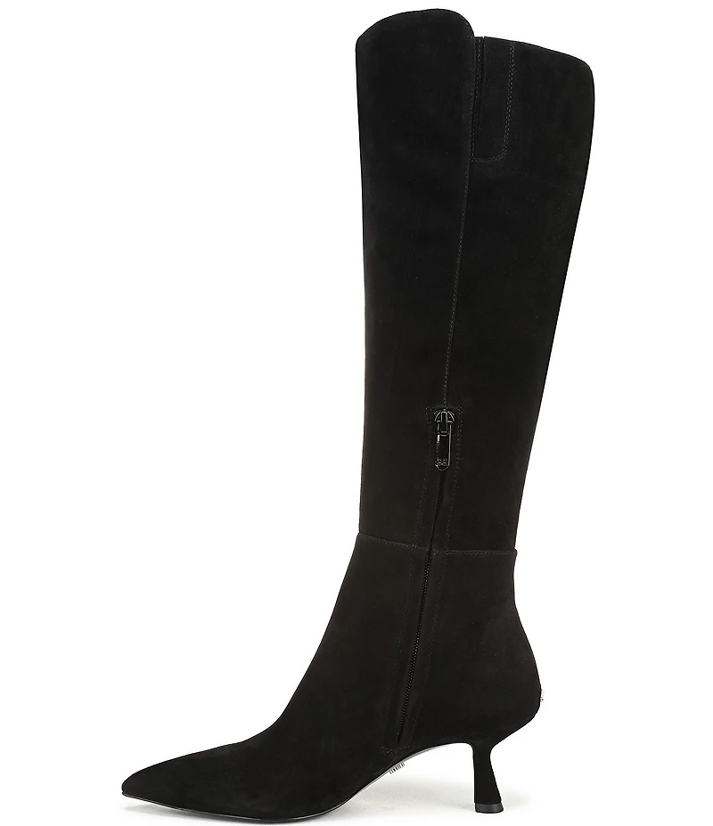 Sam Edelman Taylin Suede Kitten Heel Tall Dress Boots