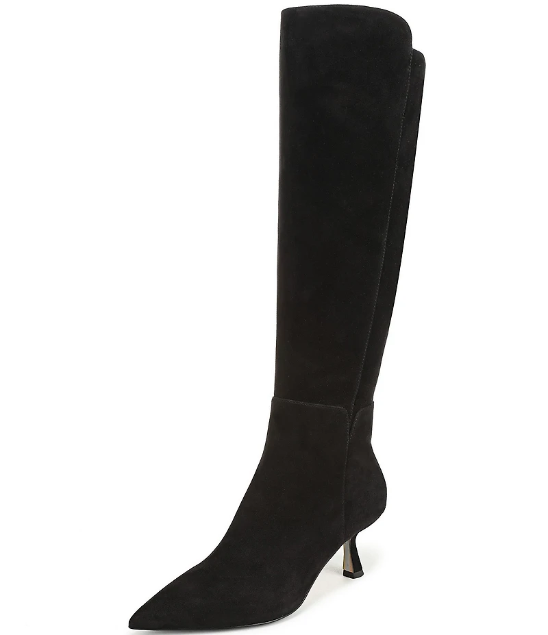 Sam Edelman Taylin Suede Kitten Heel Tall Dress Boots